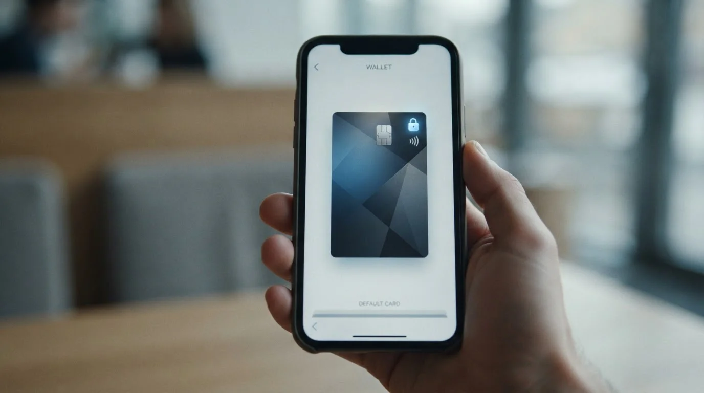 Tokenizovaná platební karta v digitální peněžence na telefonu