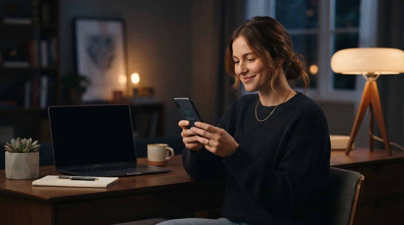 Hráč sleduje okamžitý výběr výhry na mobilu u online casina