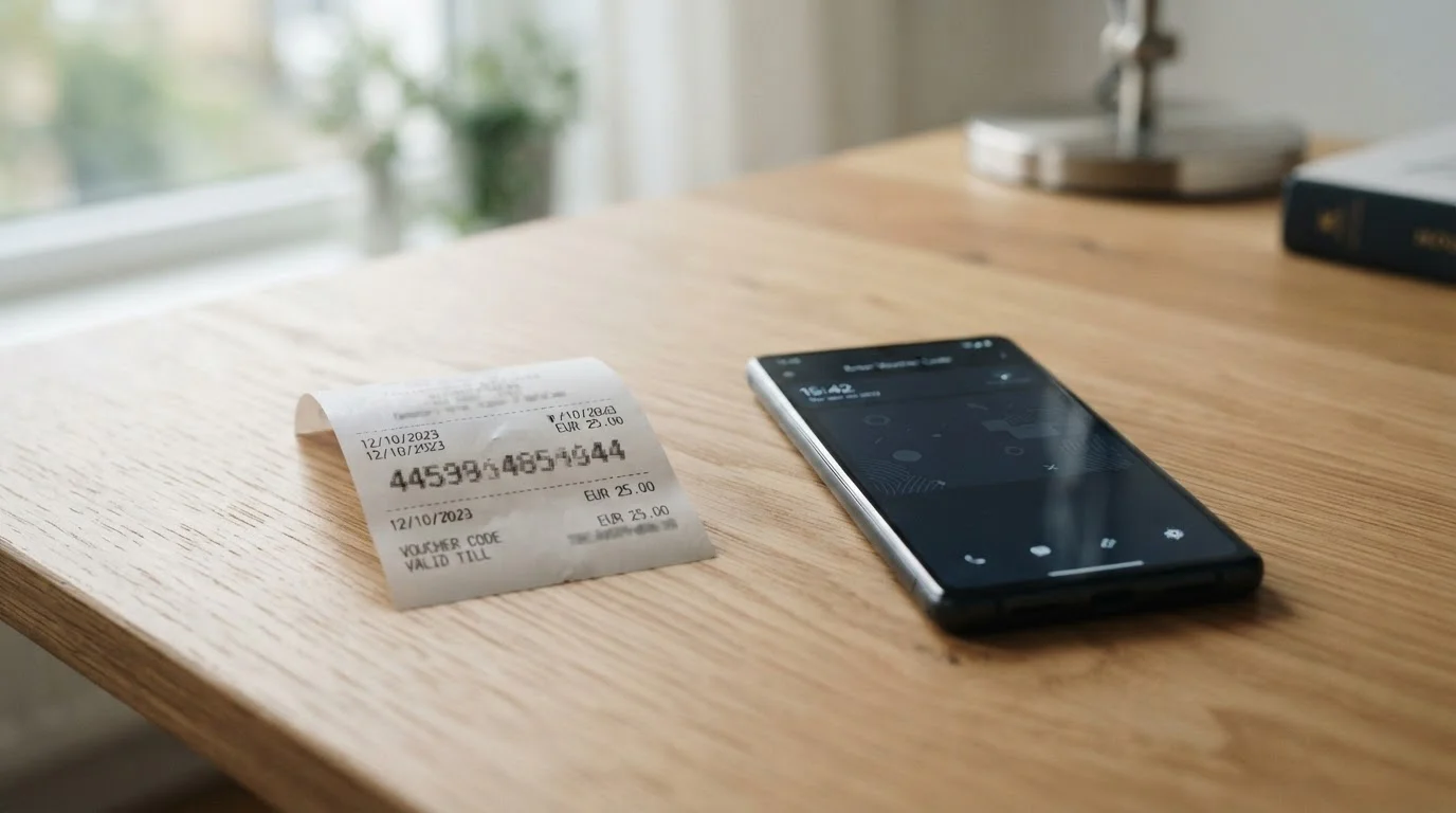 Předplacený kupon jako digitální hotovost pro vklad do online kasina