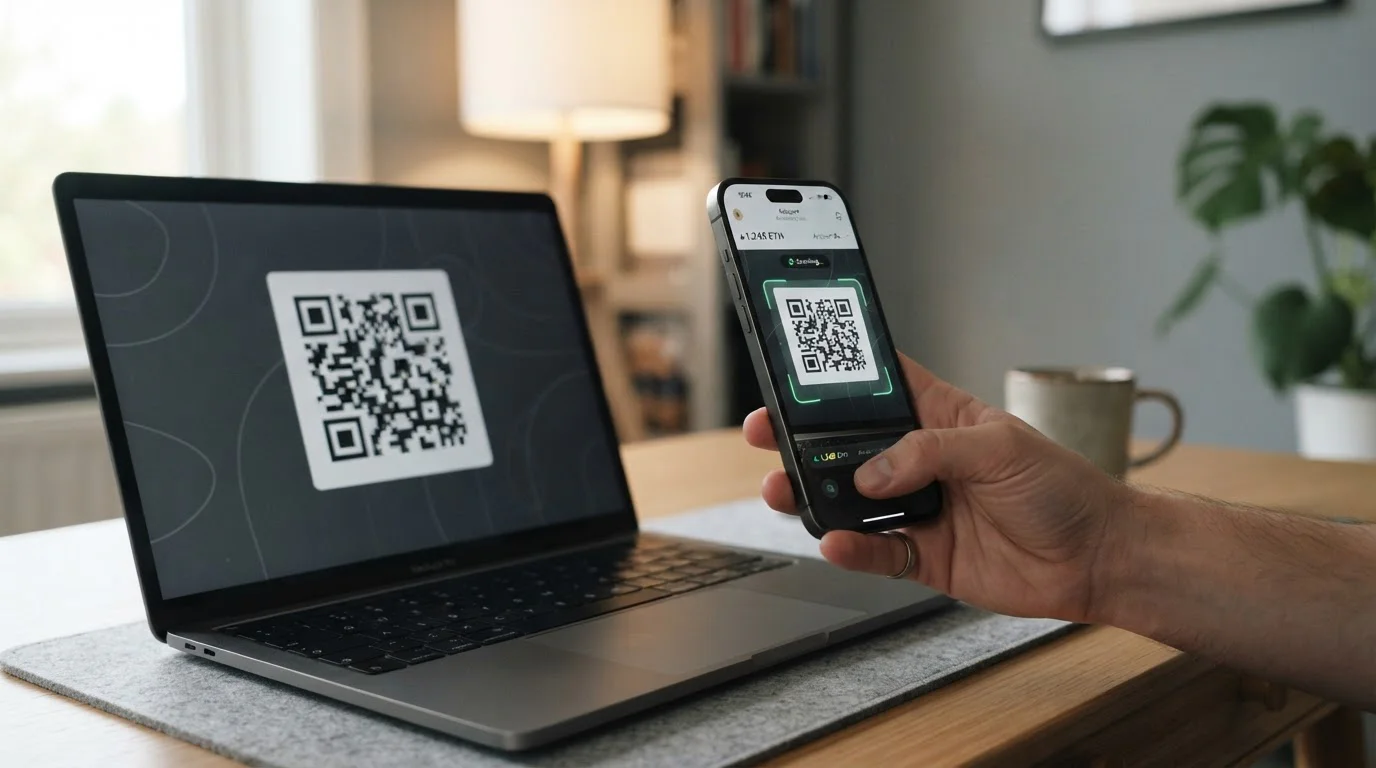 Vklad a výběr USDT z kryptopeněženky pomocí QR kódu